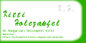 kitti holczapfel business card